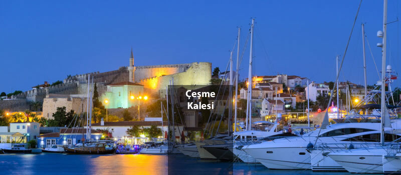 Cesme-Burg Das Denkmal, wo Geschichte und Meer aufeinandertreffen